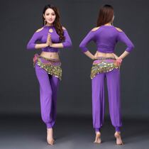 Nisa belly dance 2021 practice suit new modal missing shoulder adjustable yoga practice suit for women