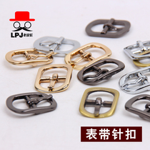diy handmade hand-stitched leather leather leather carved bag accessories strap pin buckle leather strip needle buckle bag strap buckle
