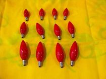 Buddha supplies transparent red bulb lotus lamp bead electric candle bulb Luokou bulb light bulb small number