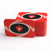 Square chip token 0104 Texas Holdem Star Baccarat Stud Mahjong Ceramic set custom chip coin