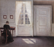 K330 (Denmark) Hammershoy Hammershoi Painting Material Oil Painting High Definition Picture Electronic Gallery