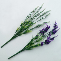 Ningbo wire mesh flower material handmade DIY stockings flower arrangement with grass lavender wheat ear grass