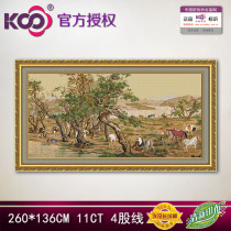 Protect KS cross stitch calico large master Feng Shui painting Y615135 Baijun Map-essence version