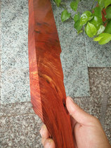 D61 Zambia blood sandalwood red wood small material engraving material with shape-shaped long block material flower water wave texture material