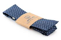 European and American tide men synchronous hot selling retro cotton polka dot wave dot handmade flat head narrow contrast tie collar