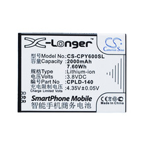 High professional Sino Suitable for Coolpad 8713 5316 Y60-W Mobile phone battery CPLD-140
