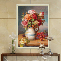 Diamond painting full diamond cross stitch diamond embroidery 2020 new restaurant bedroom plant flower bottle simple modern European style