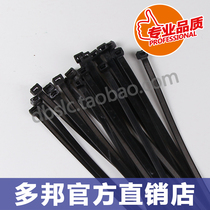 Black State Label 10 * 400mm wide 8 8mm foot 100 plastic self-locked nylon strapping tape