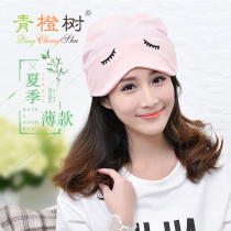 Green orange tree Moon hat summer thin maternal postpartum products spring and autumn pregnant womens hat windproof moon headscarf