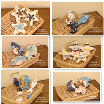 Mediterranean creative home wall decoration small fish string starfish Wall Curtain decoration pendant kindergarten wall decoration