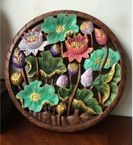 Special offers Exotic hotel club decoration Decorative wall decoration Hand painted lotus Retro made old home pendant gifts