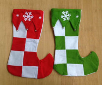 Christmas gift socks Corner bells Christmas socks z sub Christmas gift bag Gift bag Christmas Decoration pendant