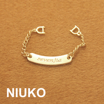 NIUKO high grade gold metal chain hand seam clothing design DIY handmade exquisite decorative accessories English