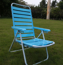 Recliner reinforced nap chair leisure folding chair blue plastic beach chair Hao outdoor leisure chair cool chair cool chair