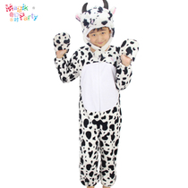 Halloween childrens show costumes Cosplay performance clothes animals play Little Cow Cow Bull suit