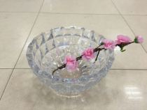 Original Czech imported Bohemian crystal diamond fruit Basin