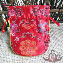 Buddha beads bag brocade bag linen bag jewelry bracelet handstring bag Bodhi red sandalwood 2 0 storage packaging bag