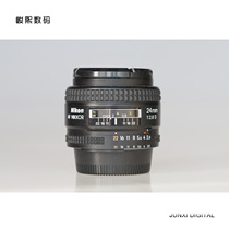 Used Nikon AF 24mm f2 8D classic SLR camera lens wide angle fixed focus scenery