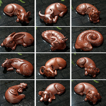 Purple sand 12 twelve Zodiac Zodiac genus mouse cow Tiger Rabbit Dragon Snake Horse Sheep Monkey chicken dog Pig tea pet decoration tea play tea tea set Road