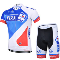 Four-leaf clover team version spring and summer cycling suit shorts short-sleeved suit mens Tour de France cycling suit cycling shirt pants