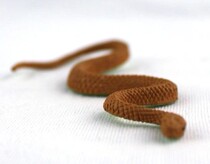 Recommended animal toy model land marine animal brown snake snake toy 18CM