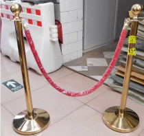 Stainless steel mobile guardrail round head titanium lanyard railing bar seat isolation belt floor guard rail isolation column