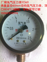 Dial 60mm radial oxygen manometer YO60 0-11 62 5461016254060MPA