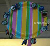 Waste bottle cap percussion children handmade waste use of percussion instruments disposable plate handmade