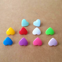 Heart shape T5 Hualian resin Four-in-one button Peach Hearts Plastic Press Button Caring Button T3T8 Baby Dark Buttoned Button Wholesale