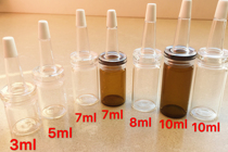3ml 10ml glass sub-bottling essential oil emulsion perfume glue ink sample with horn dripper bottle