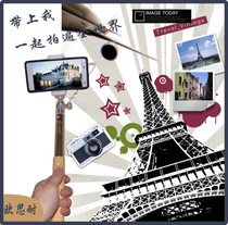 Mobile phone selfie stick aluminum alloy Telescopic Universal Travel portable selfie stick