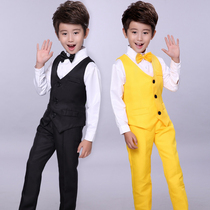 Boy dress Vest suit Boy host Childrens performance Primary and secondary school chorus performance Recitation clothing