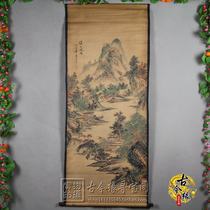 Zhongtang painting Living room hanging painting Zhang Daqian landscape painting Decorative painting Chinese painting Calligraphy painting Ancient painting Xishan Wind and rain has been mounted