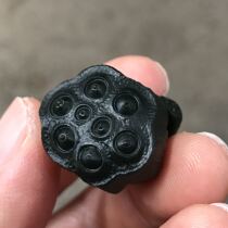 Xinjiang Hetian Jade black tower Qingyu Mountain material A fine material size 25*22*18mm Weight 13 3 grams