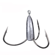 Anchor fish hook three Claw hook three anchor hook with lead mound three hook triangle anchor hook with lead fall barbed hanging fish