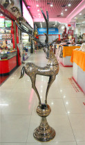 Pakistan handicrafts wholesale Pakistan bronze bronze carved animal 55 inch lucky deer high-grade gift