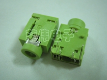 JACK 3 5 headphone socket dual channel audio socket 6p normally open and normally closed green red