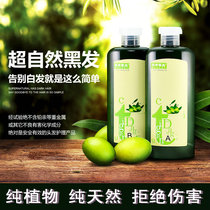 Mizu Ruth pure natural black hair dye Pure plant hair dye cream Dark brown natural black cover white hair