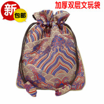 Big red blessing bag seal small Buddha card storage cloth bag evil safety bag jewelry gift velvet bag