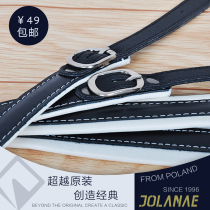 60 80 96 120 bass black and white cowhide PU universal soft accordion strap