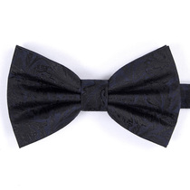 IFSOONG Beauty Song Mens Korean version True silk collar male groom married mulberry silk upscale wedding butterfly knot