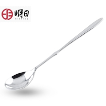  Tomorrow silver spoon 999 foot silver Western coffee spoon stirring long handle small baby baby gift