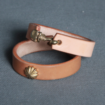 Men and Womens Skull Skull Skull Skull Retro Bracelet Bracelet Venture Leather Cycle Bull Pressure Flower S hook