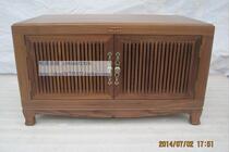 Reputable Rack Classical with door single 2nd floor cabinet Equipment rack lockers walnuts solid wood TV cabinet