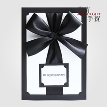 Mans death funeral tribute to the memory card church colleagues lead died Black suili white envelope anti-epidemic remember