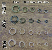 High quality pure yellow electroplated air eye nail Corne nail Eye buckle Hollow rivet air eye buckle Corne buckle