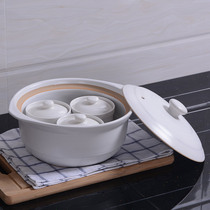 Heat-resistant explosion-proof cracking thickening and drying without cracking large boiled soup pot coal steam stove open fire porridge pot stone pot tile sand pot