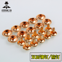  Double-sided rivets rivets flat rivets diy wallet key foreskin belt accessories leather tools safety