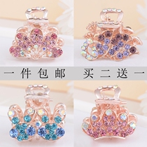 Small hairpin grab clip adult bangs Chuck hairclip hair accessories rhinestone hairclip women top clip Korean headdress