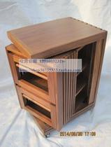 Reputable Rack Outlet Quality Small Tea Table CD Cabinet Dish Cabinet Walnut Full Solid Wood Black Walnut Wood